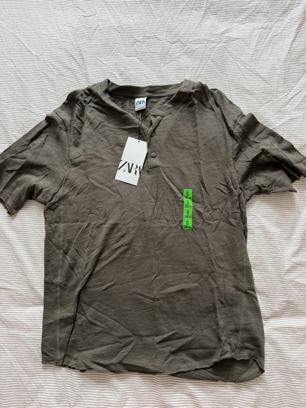 ZARA Men’s Short Sleeve Polo - Olive